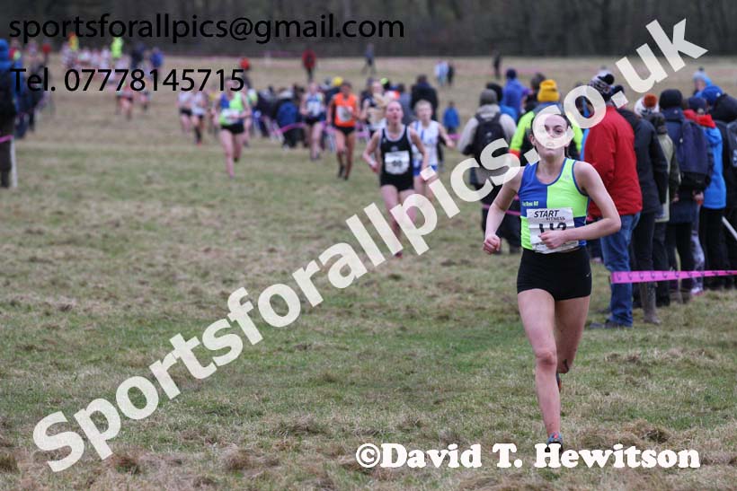 Womens under-17s 2018 Northern Cross Country Champs., Harewood House, Leeds. Photo: David T. Hewitson/Sports for All Pics